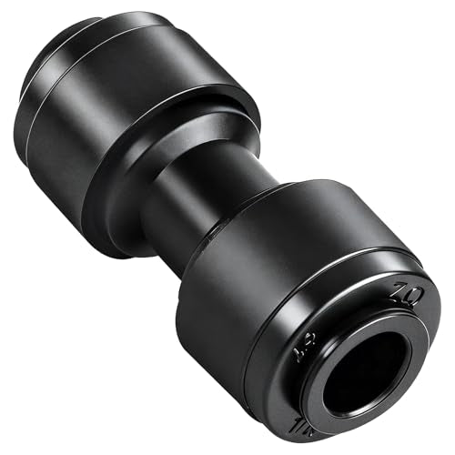30 Pack 1/4 Inch Drip Irrigation Coupling Fittings - 1/4'' Drip Line Push-to-Fit Connectors for 1/4 Inch Drip Irrigation Tubing Leak Free Lock Coupler Parts for Drip Irrigation System - size: 1/4" Push-to-connect Coupler