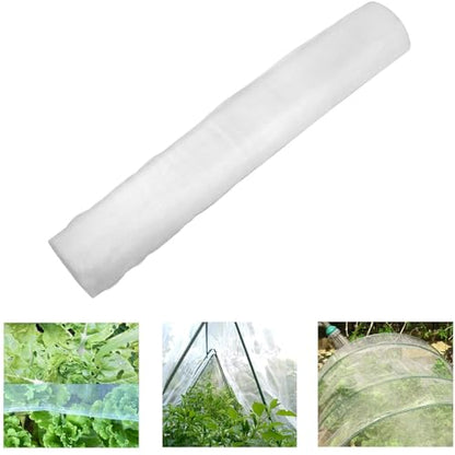 Roll Packed 4x100FT Garden Netting, Fine Mesh Insect Barrier for Plants - size: 4Ft x 100Ft