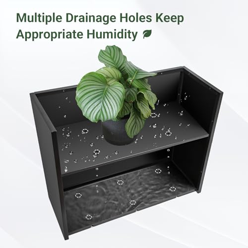 36" Metal Planter Box, Large Rectangular Window Box - size: 36”L x 12”W x 26“H