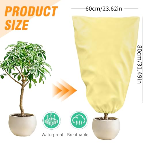 5 Pcs Plant Covers Freeze Protection 23.62 x 31.49 inch