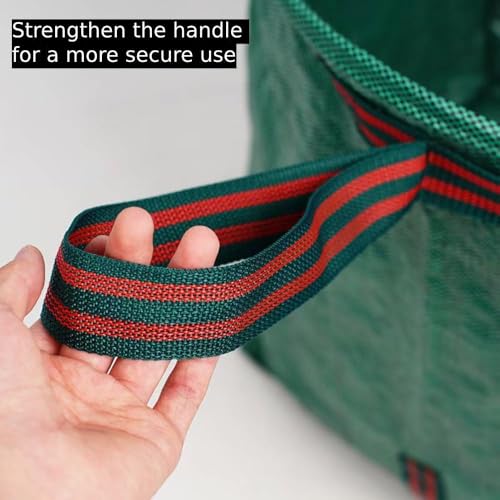 2-Pack 40-Gallon Heavy-Duty Reusable Yard Waste Bags with Gloves - style: 2 PACK leaf bags With Gardening Gloves