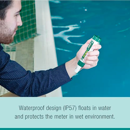 Extech PH100 Waterproof ExStik II pH Meter Kit with Flat Surface Electrode and Temperature LCD Display - style: pH