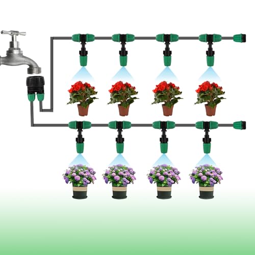 1/4" Lock Barbed Misting Cooling Drip Irrigation System - size: Medium Drip Irrigation Kit