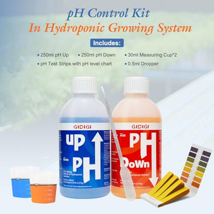 Hydroponics pH Up Down Solution pH Control Kit pH Adjuster