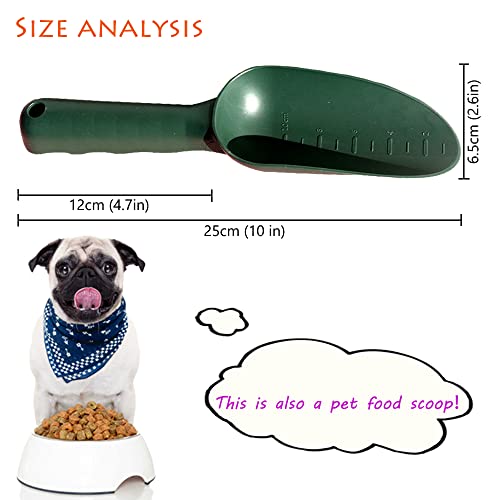 Plastic Garden Shovel Plant Hand Trowels 3 Pack Soil Planting Digging Transplanting Multi-Function Beach Sand Pet's Food Scoop Garden Tools - size: Small