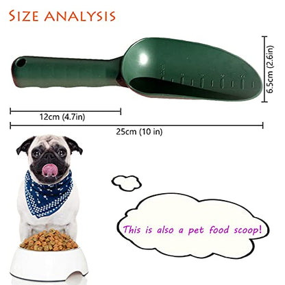 Plastic Garden Shovel Plant Hand Trowels 3 Pack Soil Planting Digging Transplanting Multi-Function Beach Sand Pet's Food Scoop Garden Tools - size: Small