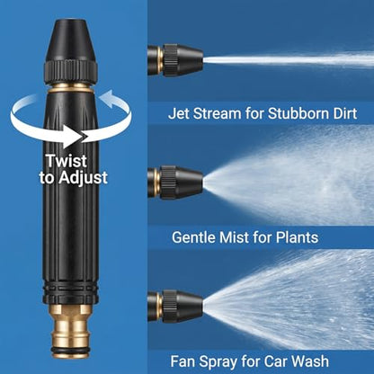 Acssart Power Washer & High Pressure Hose Nozzle - 2026 Upgraded Home Car Wash Water Gun, Garden Hose Pressure Washer Attachment Wand for Watering Plants (3 Pcs (A)) - color: 3 Pcs (A)