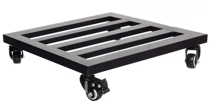 22" Heavy Duty Plant Caddy with Wheels, 600lbs Large Metal Plant Stand on Rollers, Square Plant Dolly with Lockable Caster Wheels, Rust-Proof Planter Trolley for Indoor Outdoor Use - size: Square