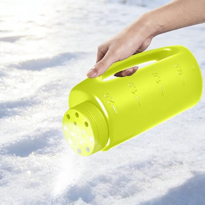 ZXJ Handheld Seed Shaker – Hand Spreader - 90oz Capacity Multi-Purpose Spreader for Fertilizer, Grass Seed, Ice Melt & Lawn Care - Green - color: Green