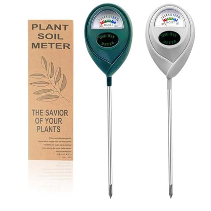 Plant Moisture Meter Soil Moisture Sensor Meter Water Monitor Hygrometer Plant Water Meter [Green + White] Soil Moisture Meter for Gardening, Farming, Plants - color: GREEN+WHITE