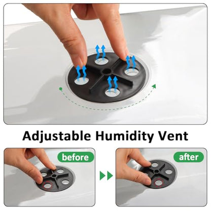 5 Pack 1020 Plant Tray with Tall Dome (7.3 inch), Plastic Flat Seed Starter Tray with Humidity Domes, Heavy Duty 1020 Trays with Lid, Durable Carrying Seedling Starting Tray for Planting (Black) - color: Black, size: TP1020-5P+Domes
