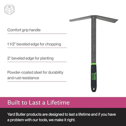 Yard Butler Terra Garden Hand Mattock, Rust-Resistant - style: Mattock