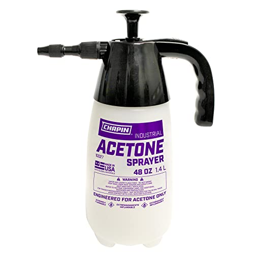 CHAPIN 10027 48-Ounce Industrial Acetone and Acetone Dye Hand Sprayer (1 Sprayer/Package), White, Full Size - size: 48 ounces - Acetone