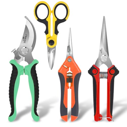 4-Pack Multifunctional Garden Scissors Set - style: BIDMLI06