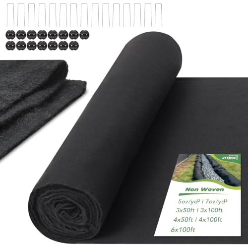 5oz/yd² 3ft×100ft Heavy Duty Non Woven Geotextile Fabric, Premium PET Landscape Fabric for French Drain, Drainage & Filtration, Gravel, Paver Base & Erosion Control - size: 3'x100'