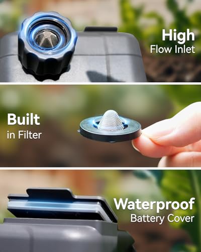 RAINPOINT Sprinkler Timer - Cycle & Soak Hose Timer for Garden Hose with Automatic Watering/Manual Watering/Rain Delay, Programmable for Irrigation System, Lawn, Yard, Outdoor - color: Mint Green