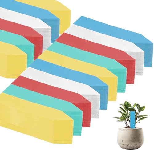2000 Pcs Plastic Plant Labels 4'' Garden Plant Markers Nursery Name Tags Waterproof Pot Label Stakes Planting Sticks for Seeds Summer Outdoor Indoor Garden Flowers(Mix Color)