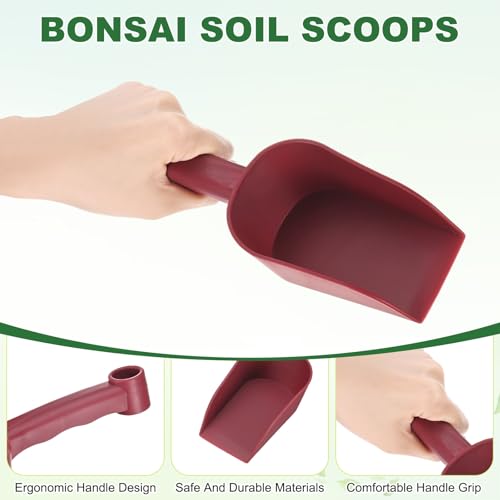 M METERXITY 2-Pack Garden Shovel Trowel Hand Shovels, 23cm/9.06 Inch Plastic Gardening Tools for Digging, Transplanting, Soil Loosening and Planting, Ergonomic Handle [Wine Red] - color: Wine Red, size: Small
