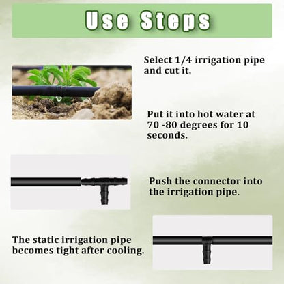 220Pcs Barbed Connectors Irrigation Fittings Kit - size: 220PCS
