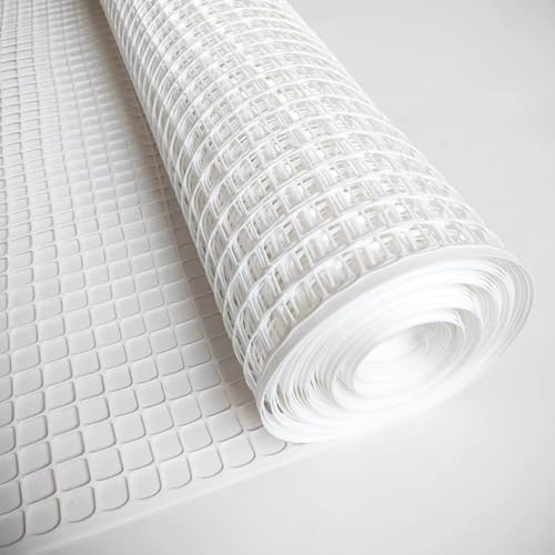 PotatoLife White Plastic Garden Fence, Hardware Mesh, 40'' x 50' - color: White, size: 40'' x 50'