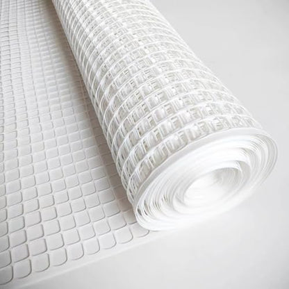 PotatoLife White Plastic Garden Fence, Hardware Mesh, 40'' x 50' - color: White, size: 40'' x 50'