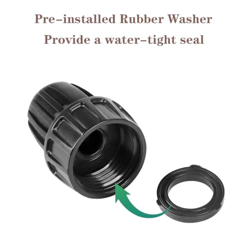 QRITY 1Pcs 3/4" to 1/2" Irrigation Adapter, US Standard Faucet Connectors - size: A