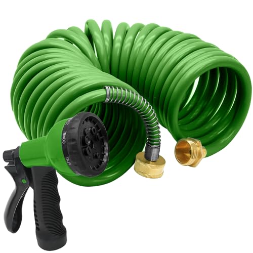 25ft EVA Garden Hose - color: Green, size: 25FT