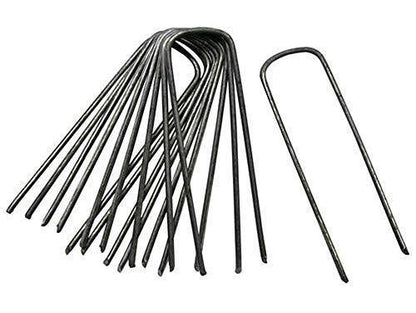 Green Vista 3/4 Inch Mesh Quality Landscape Pond Netting - 20' x 100' with 56 Steel Stakes