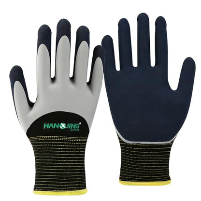 Gardening Gloves, Waterproof Thorn-Proof Latex Work Gloves, Non-Slip Flexible Garden Gloves for Rose Pruning, Weeding, Planting & Yard Work for Men Women, 1 Pair - size: Medium