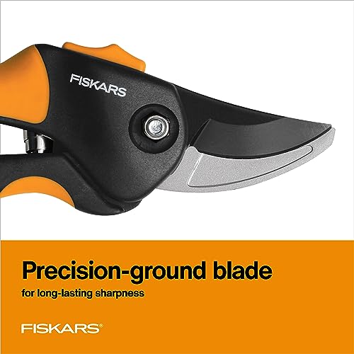 Fiskars SoftGrip Bypass Pruning Shears, 5/8" Cut Capacity Garden Clippers - size: SoftGrip