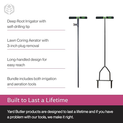 Yard Butler Aerator & irrigator Bundle, Cushioned & Long Handle - size: Aerator & Irrigator Bundle