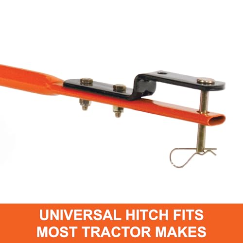 Agri-Fab Pull Behind Broadcast Spreader for Seed, Fertilizer, Salt and Ice Melt, 130 lb Hopper Capacity with Universal Hitch and 12 Ft Spread Width - style: Modern