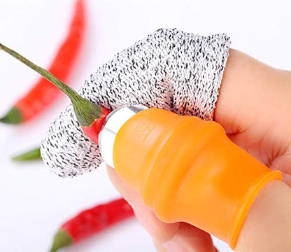 Upgrade Garden Silicone Thumb Knife, Harvesting Plant Tool, Gardening Gifts, Finger Picking for Trim Vegetable Gardening and Kitchen Help (S) - size: Small
