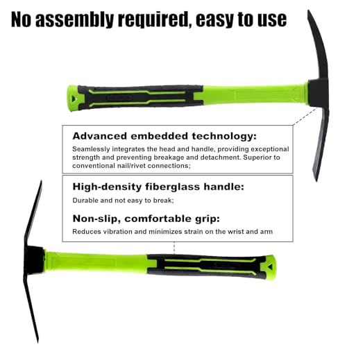 2pcs Garden Hoe and Hand Rake Set