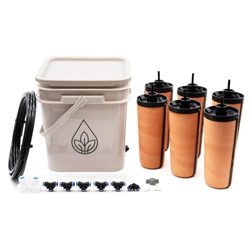 Thirsty Earth: CottaCup Automatic Olla Watering System for Your Garden (6 Cup Kit) - size: 6 Cup Kit