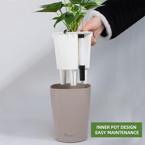 Dexceder 6x7 Self Watering Planter (Taupe) - color: Taupe