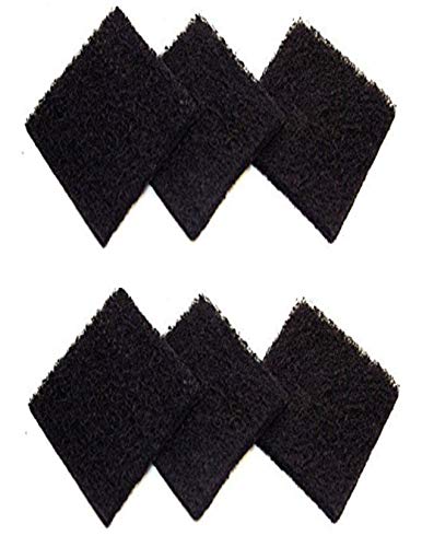 CFS Carbon Compost Pail Filters 3x3 in for ECO 2000 ECO 2500-6 Pack - size: 6 Pack