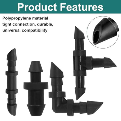 Murtenze 150 Pack Drip Irrigation Fittings Kit, 1/4 Inch - size: Drip Fittings Set-150P