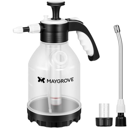 MAYGROVE 50oz Pump Sprayer, Hand Water Spray Bottle
