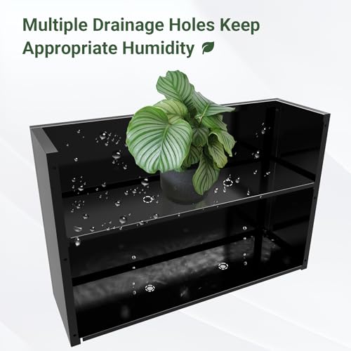Metal Planter Box 36” x 12” x 24” for Porch, Garden, Patio, Yard - size: 36"L x 12"W x 24"H