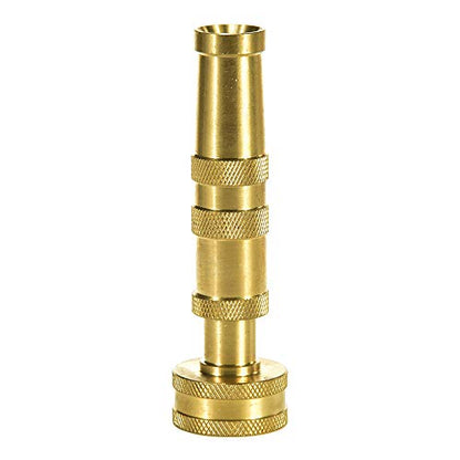 Heavy-Duty Brass Hose Nozzle, Adjustable Twist Hose Nozzle, Jet Sweeper Nozzle, Garden Sprayer - color: Nozzle Twist (1 Pack)