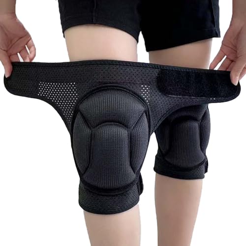 Men Women Knee Pads, Breathable Mesh Fabric for Working, Black S (1 Pair) - color: Black, size: Small