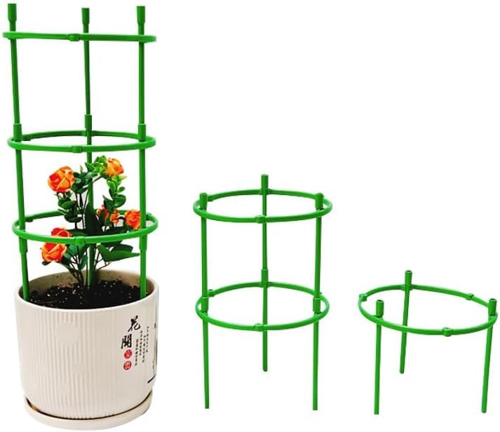 Green Tomato Cage | Tomato Support | Adjustable Green Plant Supports for Garden | 48in Deformable Assembled Support | Trellis for Vegetable, Flower and Fruit Growing
