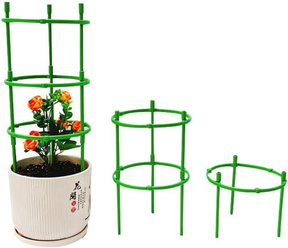 Green Tomato Cage | Tomato Support | Adjustable Green Plant Supports for Garden | 48in Deformable Assembled Support | Trellis for Vegetable, Flower and Fruit Growing