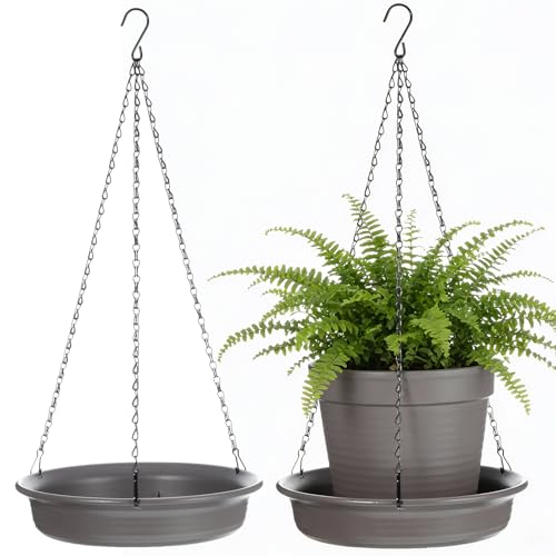 Kifmurase 2 Packs Plant Hanger Hanging Planters, for Plants, Black