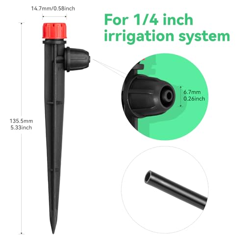 1/4" Drip Irrigation Emitters for Garden Irrigation System,30 Pack - size: 30pcs Irrigation Drippers