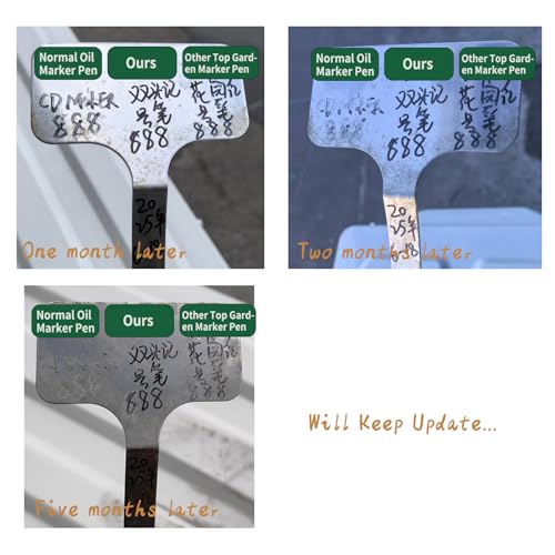 2 Pack Garden Markers Permanent Markers Black For Garden Plant Labels