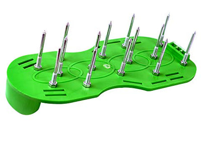 6.8 cm Spikes - Lawn Aerator Spike Shoes with Heavy Duty Metal Buckles, 4 Adjustable Straps and Sharper Spikes for Effective Soil Aeration for Greener Yard, 6.8 cm (About 2.7 inch) Spikes