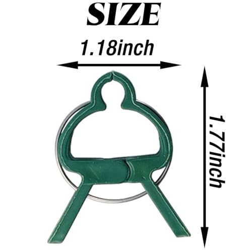 ROYHOO 120PCS Plant Support Clips, Gentle Flower Plant Clamps for Supporting Vine Climbing Plants, Gardening Lever Loop Gripper Clips Help Stems Vines Grow Straight Upright