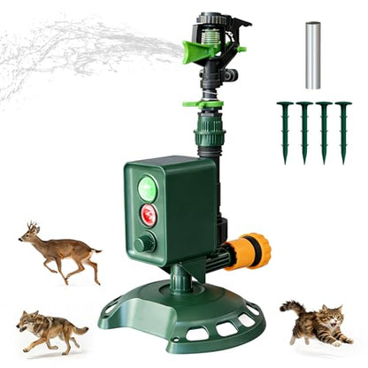 Solar Motion-Activated Animal Repellent Water Sprinkler